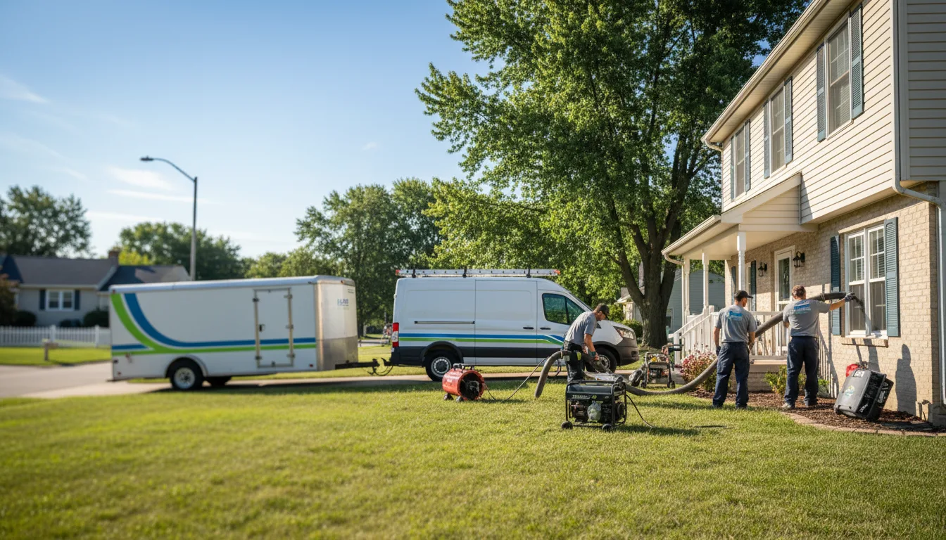 Flooded Basement Restoration And Cleanup With Repair in Kendallville, IN near me